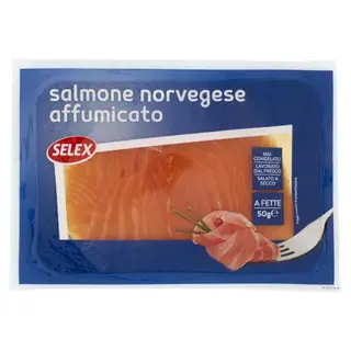 Selex Salmone Fresco Affumicato Norvegese a Fette Interfogliate 50 g