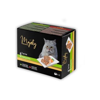 Majesty Adult Mix Terrine Lata Para Gatos – Pack 1.02Kg