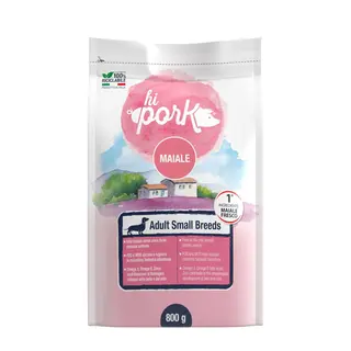 Hi pork dog adult small breeds maiale fresco 800g
