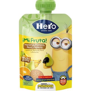 HERO Bolsita De Naranja  Plátano Y Galletas 100 Ml
