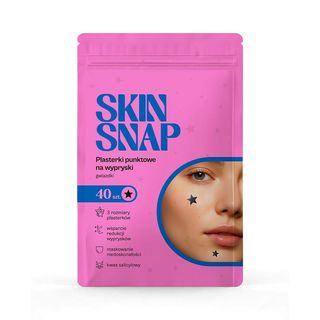 Skin Snap Plasterki punktowe czarne gwiazdki 40 szt.