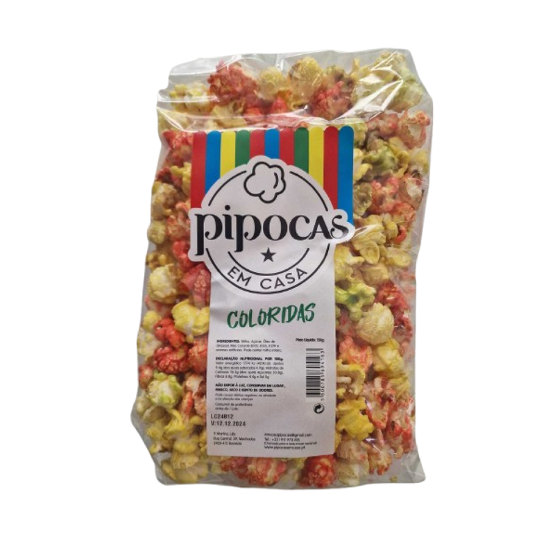 Pipocas em Casa Coloridas 150g