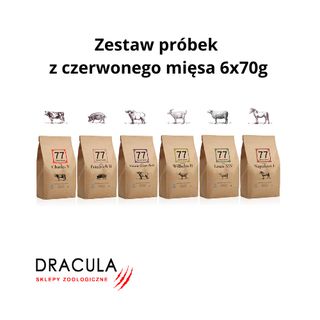 Próbki Karmy 77 Petfood z czerwonego mięsa dla Psów Średnich Ras
