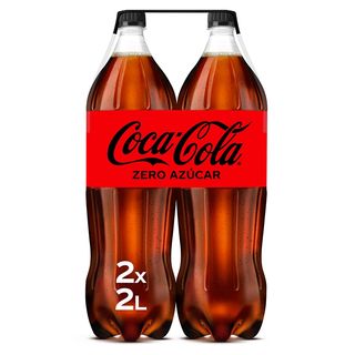 Refresco Cola Zero Bipack Coca Cola Pack 2 Botellas X 2 L