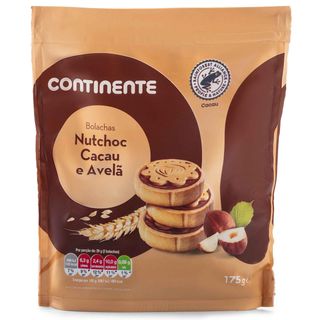 Bolachas Recheadas Nutchoc Cacau e Avelã Continente (emb. 175 gr)