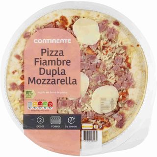 Pizza Fresca de Fiambre e Dupla Mozzarella Continente (emb. 440 gr)