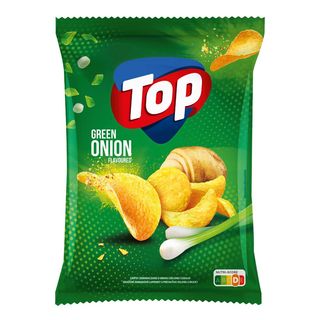 TOP Chipsy zielona cebulka, 150 g