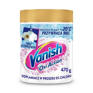 Vanish Odplamiacz proszek do tkanin białych Multi Action White 470 g