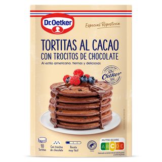 Dr. Oetker Preparado para Tortitas al Cacao con Trocitos de Chocolate 210g