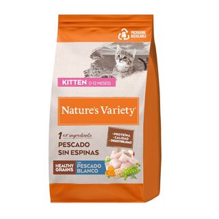 Nature's Variety Pienso Kitten Healthy Grain Pescado Blanco para Gatitos (1,25 KG) 8410650597744