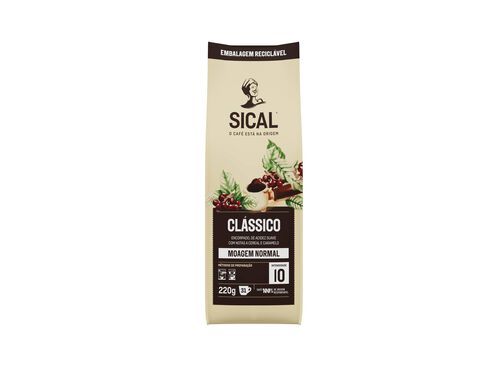 CAFÉ MOIDO MÁQUINA SICAL 5 ESTRELAS MOAGEM FINA 220G