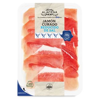 Jamón Curado Reducido De Sal Nuestra Alacena De Dia Sobre 80 G