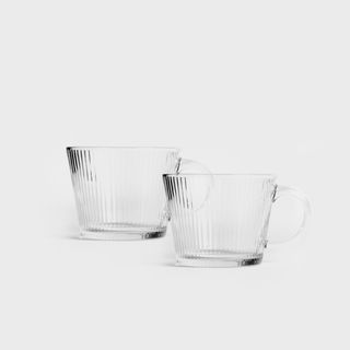 Zestaw filiżanek | GLASSICO | szklanych ryflowanych, 2 szt. | 0,42 l | 718182