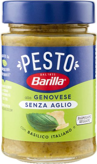 Barilla Pesto alla Genovese senza Aglio Condimento e Sugo per Pasta 190 g
