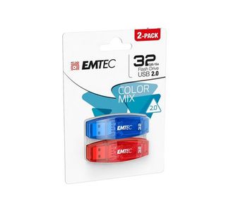 Set 2 Pendrive Memoria Usb 2.0 Emtec C410 32Gb (3126170122469)