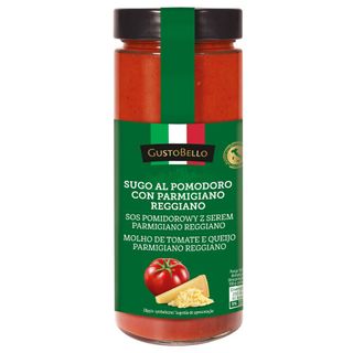 GustoBello Sos pomidorowy z serem Parmigiano Reggiano, 600 g
