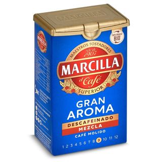 Café Molido Descafeinado Mezcla Marcilla Paquete 200 Gr.