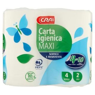 Crai Carta Igienica Maxi 2 Veli 4 Pz
