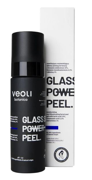 Veoli Botanica Glass Skin Power Peel Nawilżająco-rozświetlający żelowy peeling do twarzy