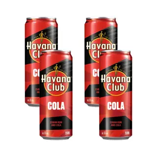 Pack 4x Havana Ron & Cola Lata 250ml