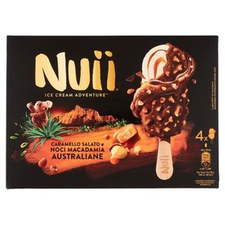 NUII Caramello Salato e Noci Macadamia Australiane 4x68g
