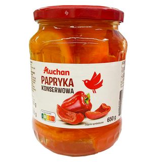 Auchan - Papryka marynowana - 300 g