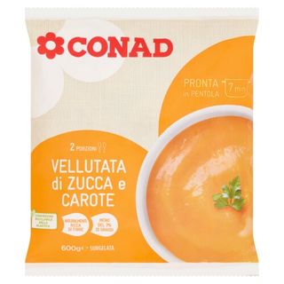 CONAD Vellutata di Zucca e Carote Surgelata 600 g - 8003170078161