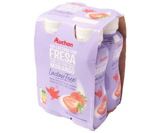 Sin Lactosa Liquido L.F.C/Fresa Auchan 4X160 Ml