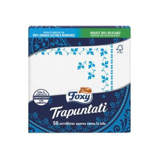 Servilletas Decoradas Foxy Tamaño 40X40 Cm Paquete 45 Uds (219709)