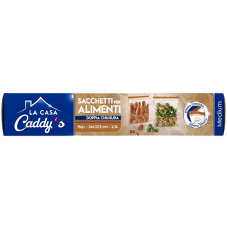 Caddy's Sacchi Alimenti Doppia Zip M