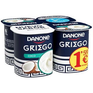 Yogur Griego Coco Danone, Pack 4X110 G