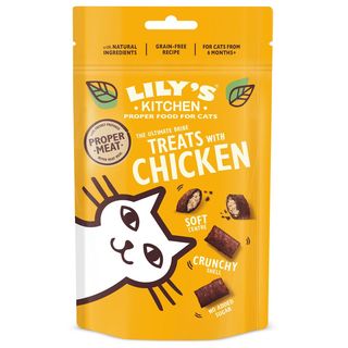 Lilyâ€™s kitchen cat snack pillows 60g pollo