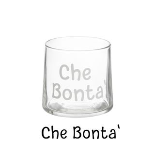 Coppetta vetro scritta Che bontà - 220 ml