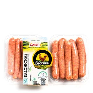 COREN Salchichas De Pollo De Corral 350G