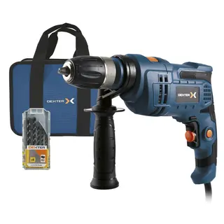 TRAPANO A PERCUSSIONE 900W CON 5 PUNTE PER CEMENTO E BORSA