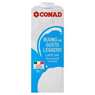 CONAD Buono dal Gusto Leggero Latte UHT Parzialmente scremato 1 l - 8003170014312