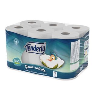 Tenderly Gran Rotolo Carta Igienica 10+2 Pezzi