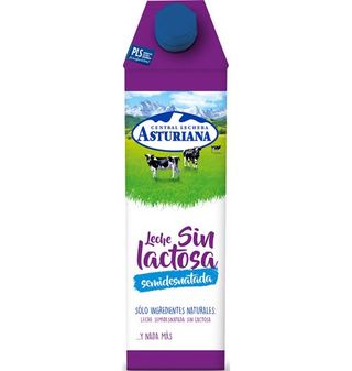 Leche Asturiana Semi Sin Lactosa 1 L