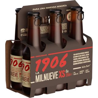 Cerveza Reserva Mini Botellín P-6, Pack 1,20 L