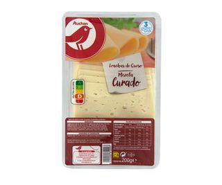 Queso en Lonchas Mezcla Curado Producto Alcampo 200 G.