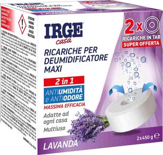 IRGE RICARICHE PER DEUMIDIFICATORE LAVANDA 450GRX2 TABS   CAS1675