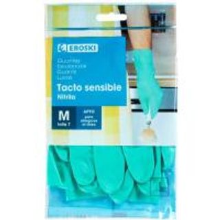 Guante De Nitrilo Talla Mediana Eroski, Paquete 1 Par (11678760)