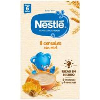 Papilla 8 Cereales Con Miel Nestlé, Caja 475 Uds (25531393)
