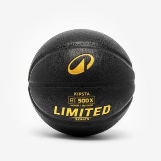 Balón de baloncesto bt500 grip talla 7 negro oro.Talla única Negro