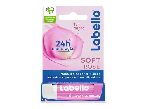 BATOM CUIDADO DOS LÁBIOS SOFT ROSÉ LABELLO 1 UN
