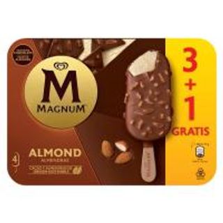 Helado De Almendras Magnum, 3+1 Uds, Caja 300 G (25978115)