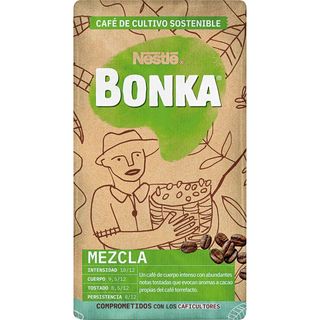 BONKA Café Molido Mezcla 70-30 Cultivo Sostenible 250 G