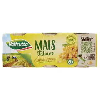 Valfrutta Mais Italiano Cotto A Vapore 3 X 160 G - 888933