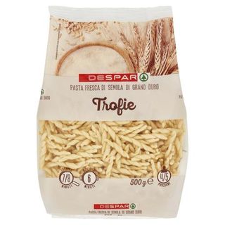 Despar Pasta Fresca di Semola di Grano Duro Trofie 500 g