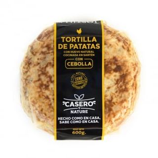Tortilla De Patatas Con Cebolla Casero Y Nature 600 G.